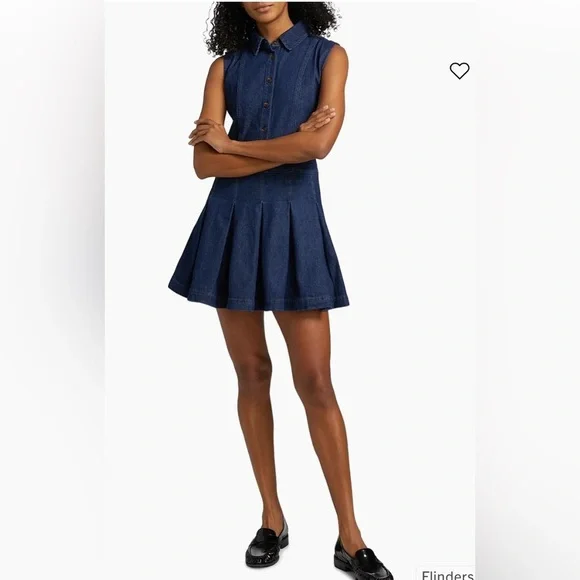 REFORMATION ARELLA DENIM MINI DRESS NWT size 4 10 12